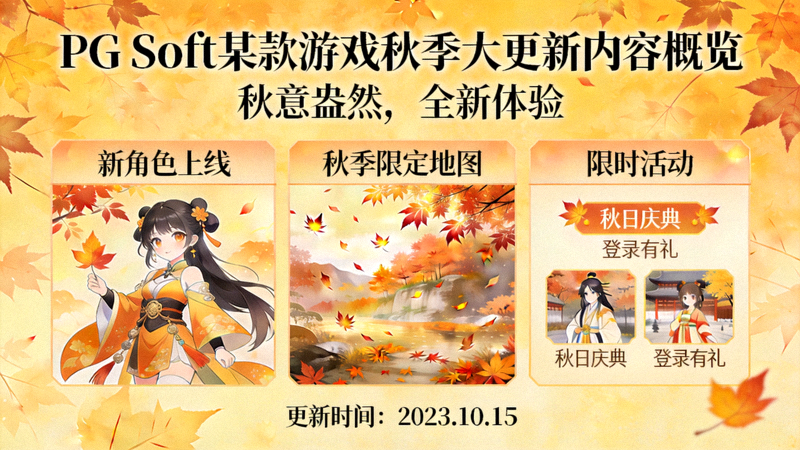 PG Soft某款游戏秋季大更新内容概览图